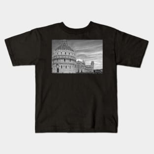 Piazza dei Miracoli, Pisa - Monochrome Kids T-Shirt